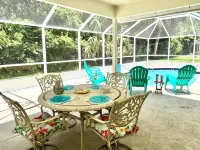 3 Bedroom Private HEATED Pool! Great neighborhood. Ten Minutes To Flagler Beach!