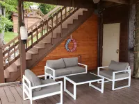 Awesome Lake House with Natural Beach, Huge Dock, and Sunset Views. Sleeps 9
