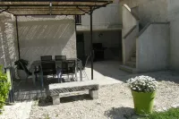 house in a village of the enclave of the popes