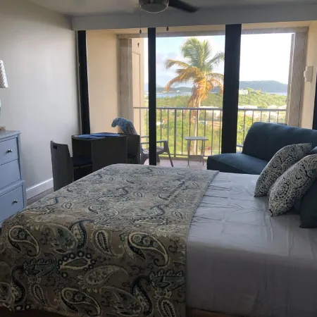 Newly Renovated Sapphire Beach Studio w/Balcony & Spectacular Ocean View