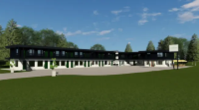 The Nomad Motel - International Falls, MN - Near Canadian Border - Parkplatz