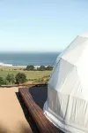 Ecoglamping accommodation with Hot Tub and panoramic ocean view