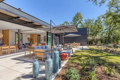 Superb 5 bedroom Villa, 400m from the sea, in the Golf of ST Tropez. Hotels near Beauvallon Golf Club