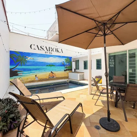 Spacious 5-bedroom house with AC, WiFi near to the beach
