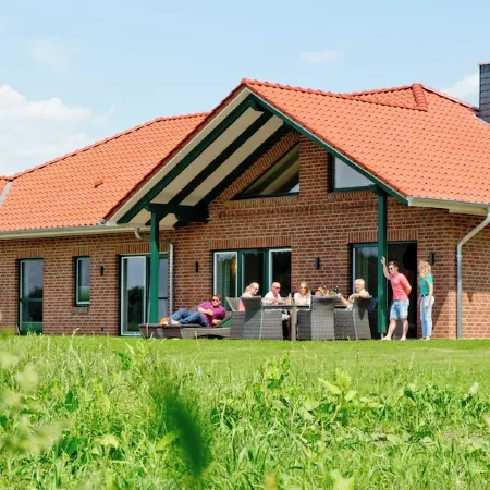 Idyllically situated villa in country house style with sauna Ideal for groups & families