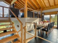 Stunning contemporary chalet in Anzère with unbelievable views of the mountains. Hotels in Ayent