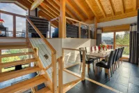 Stunning contemporary chalet in Anzère with unbelievable views of the mountains. Hotels in Ayent