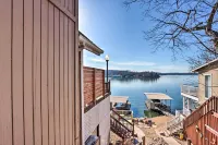 Lakefront Ozarks Home Deck and Boat Dock!