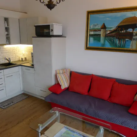 Elfe-Apartments: Studio for 2 Adults, Balcony with Lake and Mountain View