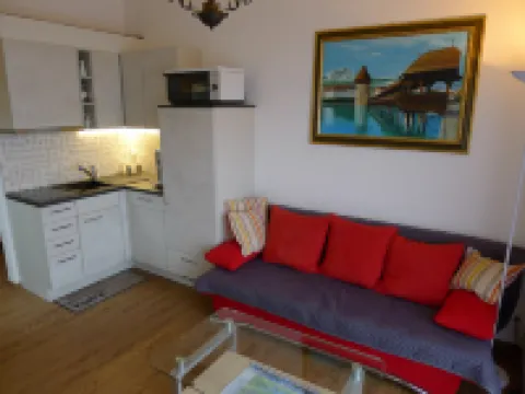 Elfe-Apartments: Studio for 2 Adults, Balcony with Lake and Mountain View