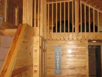 TLC-Tiny Cabin with loft located in park like setting.
