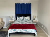 Studio on a second floor with huge private back yard