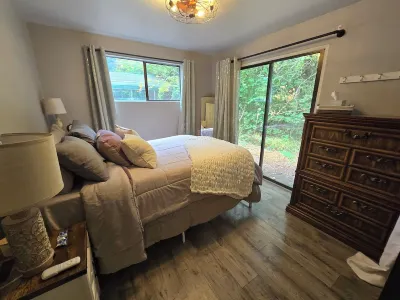 Fish, kayak or relax at a riverfront cabin in the woods of Rainier, Washington!