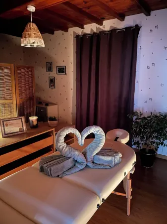 Tiny House La Samorienne, with private spa and sauna.