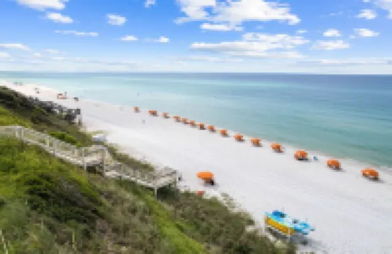 Ground floor gulf front beach Blue Tide condo between Alys beach & The Hub.