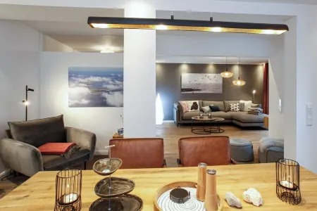 New from 7/ 24, 150 m to the Sea, 5 Stars, Central and Quiet, Sauna, Dogs Welcome Отели в г. Вангероге