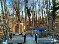 Serene 3-Bedroom Home with Dome, Hot Tub, Sauna