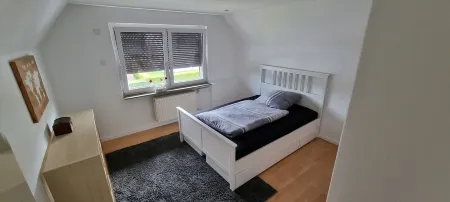 Gemütliche 3 Zimmer Ferienwohnung in Jever mit 70qm Отели в г. Йевер