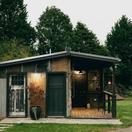 Converted milking shed on a working horse stud