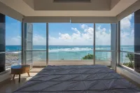 MODERN FRONT BEACH VILLA IN THE CARIBBEAN SEA