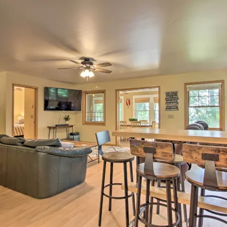 Waterfront Leech Lake Cabin: Dock, Fire Pit, Deck