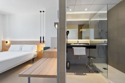 デラックス ダブルルーム ホテル アレカの写真