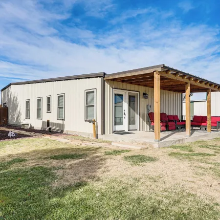 Fenced Yard: Modern Barndominium in Amarillo!