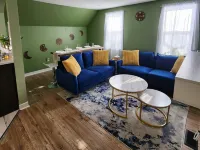 This is a private second-floor suite with its own entrance. Hotels in Bancroft