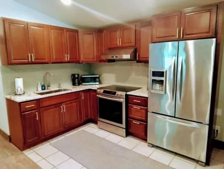 Modern Barn Retreat with Private Taproom & Forest Views