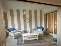 Garden view apartment in Sanremo with veranda