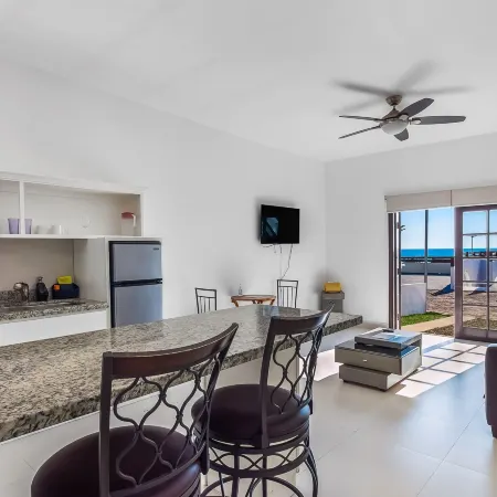 Dog-Friendly Beach Haven with Heated Pool, Hot Tub, Kitchenette, Patio, AC