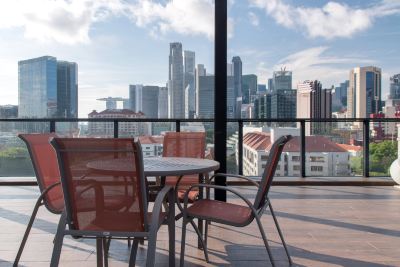 ホテルからの眺望 ホリデイ・イン エクスプレス シンガポール クラークキーの写真