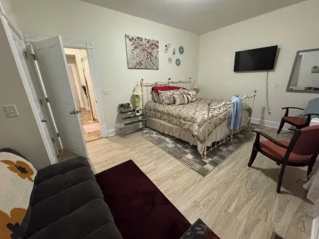 Cozy 1-bedroom apartment in fabulous Madison with WiFi, AC, Smart TV Отели в г. Мэдисон