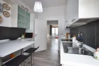 A terrace overlooking the gulf. Stylishly furnished apartment for relaxing days.