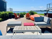 Beachfront Scituate Harbor view home short walk to downtown cafes & Lighthouse