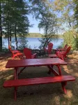 Cozy cabin gas fire place  heated floors perfect for snowmobiling  on trail 51