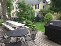 Large, late 1800s home. Secluded, yet adjacent to downtown Bar Harbor.