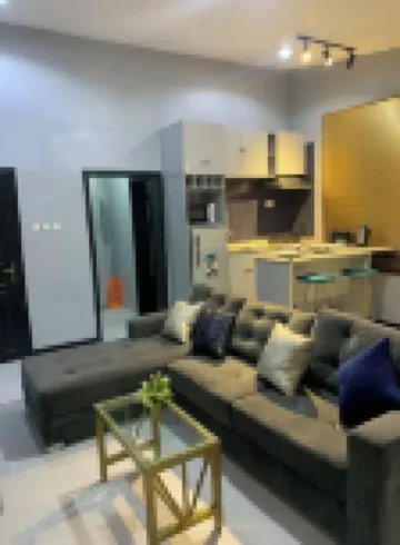 Open plan studio apartment unit