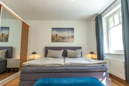 Central apartment with 2 bedrooms & inner courtyard in the old town of Stralsund