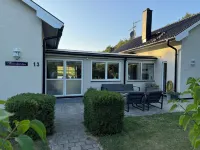 Luxury house, 150 metres from beach, with billiards and football Hotels in Borrby