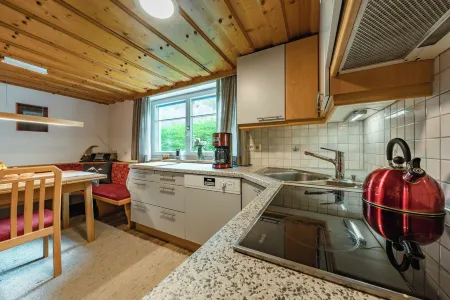 Vacation apartment with the charm of the Montafon. Terrace with a view of the mountains