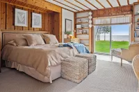 On The Rocks.  Lake Michigan Beachfront Home.
