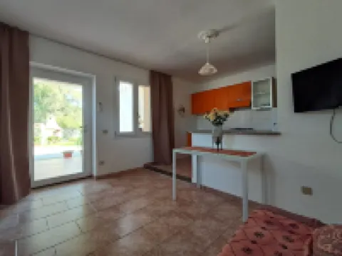 Vacation house with veranda and garden