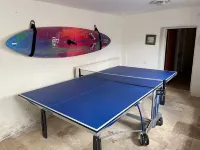 Spacious light cosy beach front house with balcony overlooking the sea