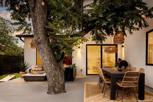 Modern Luxe South Lamar Retreat with Heated Pool, Game Room, and Outdoor Theater