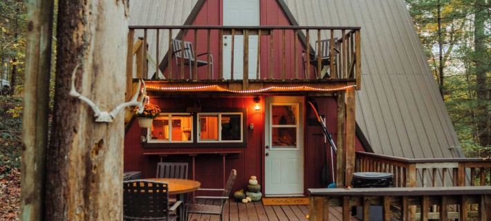 Waterfront A- Frame With Dock, Canoe + Kayaks Hôtels à&nbsp;: Comte de Hocking
