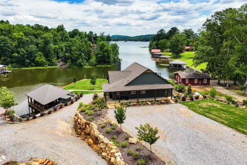 Private Boat Launch & Dock! Huge Lay Lake Retreat - 4-Star