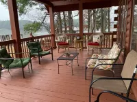 Beautiful 3 bedroom, 2 bath Log Home with Sandy Beach & Expansive Lake Views!! - Wi-Fi