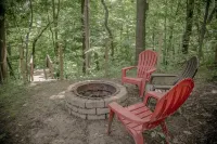 Lakeside Log Cabin with Cozy Stone Fireplace