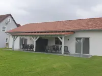 Vacation apartments with terrace directly on the Hesselberg Hotels in Gerolfingen